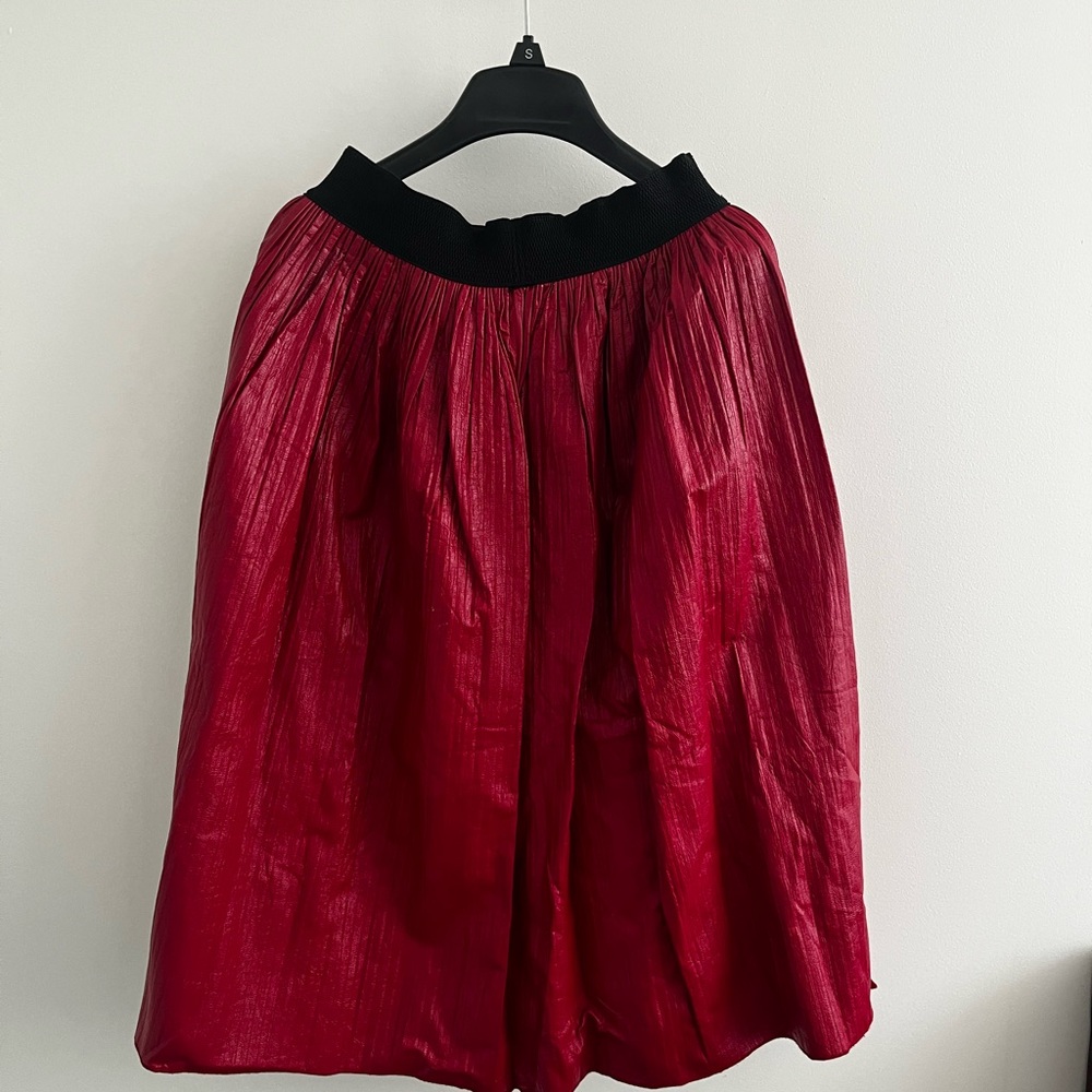 Faux leather Red Women's Skirt